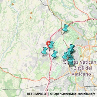 Mappa Via Romolo Fugazza, 00166 Roma RM, Italia (3.71231)