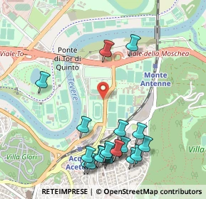 Mappa Via dei Campi Sportivi, 00197 Roma RM, Italia (0.635)
