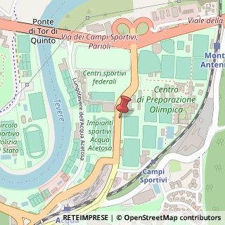 Mappa Via dei Campi Sportivi, 48, 00197 Roma, Roma (Lazio)