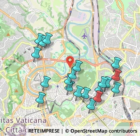 Mappa Via dei Campi Sportivi, 00197 Roma RM, Italia (2.1415)