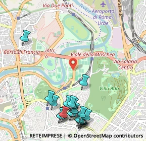 Mappa Via dei Campi Sportivi, 00197 Roma RM, Italia (1.4155)