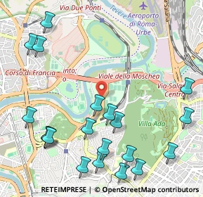 Mappa Via dei Campi Sportivi, 00197 Roma RM, Italia (1.4385)