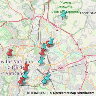 Mappa Via Valsassina, 00141 Roma RM, Italia (5.61833)