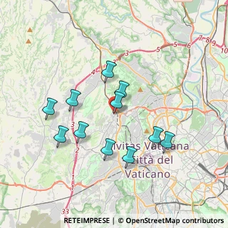 Mappa Via Augusto Tamburini, 00168 Roma RM, Italia (3.55545)