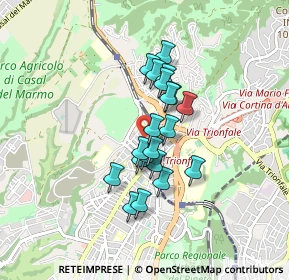 Mappa Via Augusto Tamburini, 00168 Roma RM, Italia (0.6545)