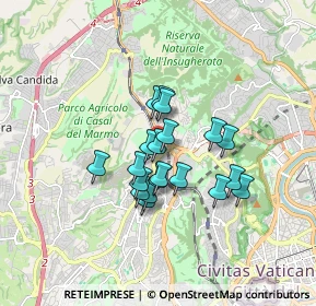 Mappa Via Augusto Tamburini, 00168 Roma RM, Italia (1.2915)