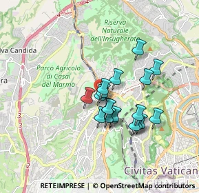 Mappa Via Augusto Tamburini, 00168 Roma RM, Italia (1.41632)