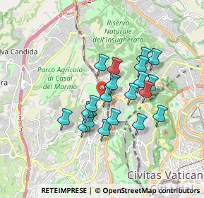Mappa Via Augusto Tamburini, 00168 Roma RM, Italia (1.466)