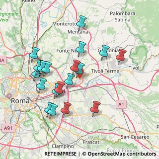 Mappa Via Pietraferrazzana, 00131 Roma RM, Italia (8.103)