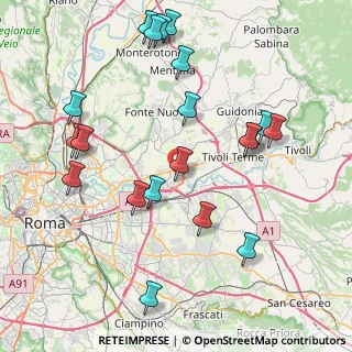 Mappa Via Pietraferrazzana, 00131 Roma RM, Italia (9.379)