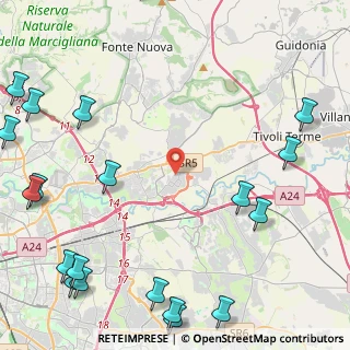 Mappa Via Pietraferrazzana, 00131 Roma RM, Italia (7.362)