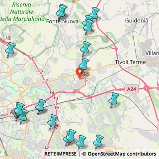 Mappa Via Pietraferrazzana, 00131 Roma RM, Italia (6.69)