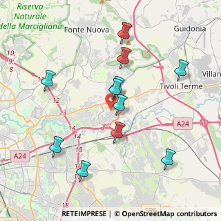 Mappa Via Pietraferrazzana, 00131 Roma RM, Italia (4.10636)