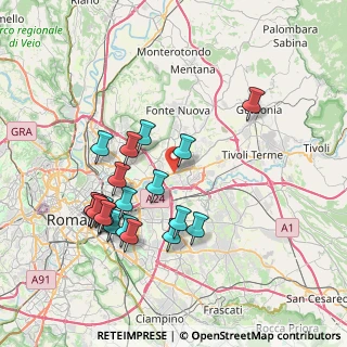 Mappa Via Coponia, 00131 Roma RM, Italia (7.994)