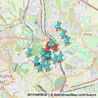Mappa Via Poggio Catino, 00199 Roma RM, Italia (1.475)