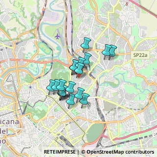 Mappa Via Poggio Catino, 00199 Roma RM, Italia (1.2945)