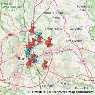 Mappa Via Gerano, 00156 Roma RM, Italia (7.08167)
