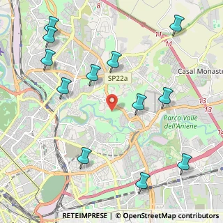 Mappa Via Vicovaro, 00156 Roma RM, Italia (2.7525)