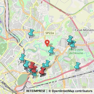 Mappa Via Vicovaro, 00156 Roma RM, Italia (2.68158)