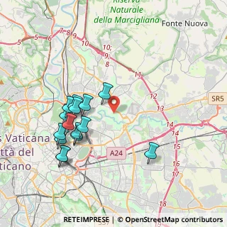 Mappa Via Vicovaro, 00156 Roma RM, Italia (4.134)