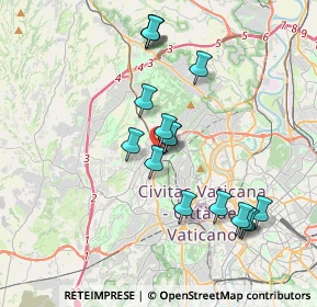 Mappa Pineta Sacchetti- Villa Maggiorani, 00168 Roma RM, Italia (3.72188)