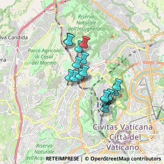 Mappa Pineta Sacchetti- Villa Maggiorani, 00168 Roma RM, Italia (1.42889)