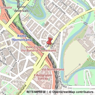 Mappa Via Nomentana,  529, 00141 Roma, Roma (Lazio)