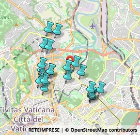 Mappa Via Antonio Sant'Elia, 00197 Roma RM, Italia (1.7535)