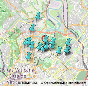 Mappa Via Antonio Sant'Elia, 00197 Roma RM, Italia (1.491)