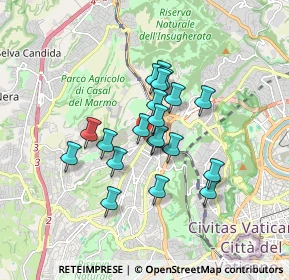 Mappa Via Anton Maria Valsalva, 00168 Roma RM, Italia (1.3505)