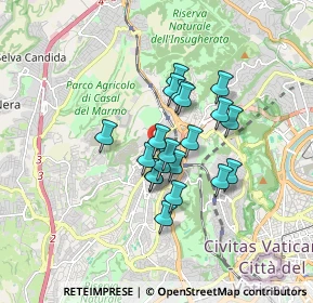 Mappa Via Anton Maria Valsalva, 00168 Roma RM, Italia (1.3045)