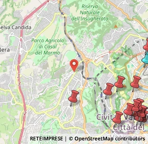 Mappa Via Anton Maria Valsalva, 00168 Roma RM, Italia (3.81375)