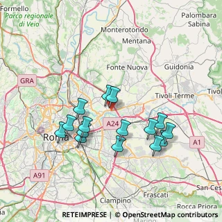 Mappa Via di Vannina, 00156 Roma RM, Italia (7.22867)