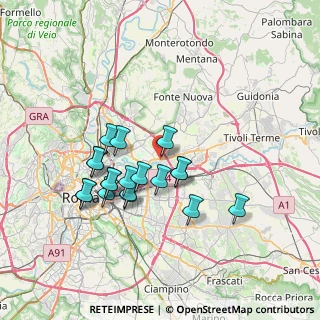 Mappa Via di Vannina, 00156 Roma RM, Italia (6.76684)
