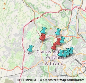 Mappa Universita' Cattolica del Sacro Cuore, 00168 Roma RM, Italia (3.60833)