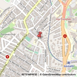 Mappa Via millesimo 73, 00168 Roma, Roma (Lazio)