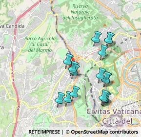 Mappa Via Taggia, 00168 Roma RM, Italia (1.96188)