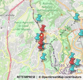 Mappa Via Taggia, 00168 Roma RM, Italia (2.44846)