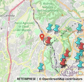 Mappa Via Taggia, 00168 Roma RM, Italia (3.11125)