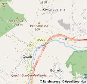 Mappa 66040 Quadri CH, Italia (0.90435)