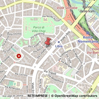 Mappa Via Collalto Sabino, 84, 00199 Roma, Roma (Lazio)