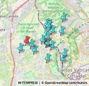 Mappa Via Vittorio Marchi, 00168 Roma RM, Italia (1.3445)