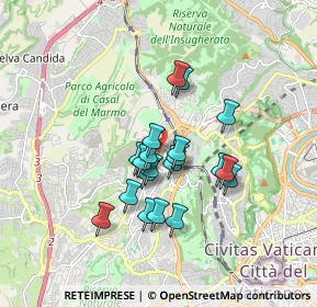 Mappa Via Vittorio Marchi, 00168 Roma RM, Italia (1.393)
