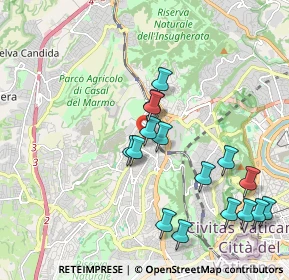 Mappa Via Vittorio Marchi, 00168 Roma RM, Italia (2.14125)