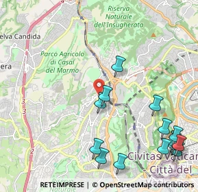 Mappa Via Vittorio Marchi, 00168 Roma RM, Italia (2.86429)