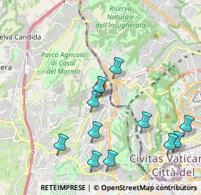 Mappa Via Vittorio Marchi, 00168 Roma RM, Italia (2.38545)