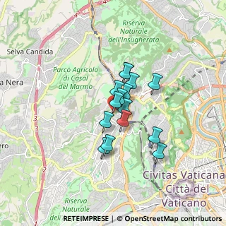 Mappa Via Vittorio Marchi, 00168 Roma RM, Italia (1.13067)