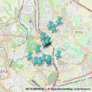 Mappa Via Dancalia, 00199 Roma RM, Italia (1.29412)