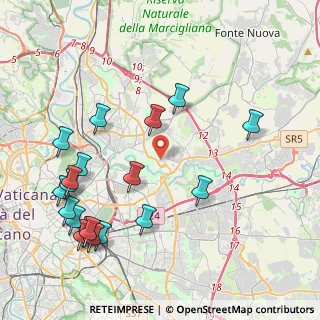 Mappa Via Pietro Negroni, 00156 Roma RM, Italia (5.22737)