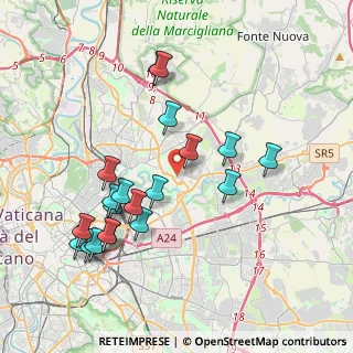 Mappa Via Pietro Negroni, 00156 Roma RM, Italia (4.225)